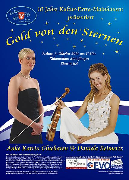 Konzert vom 03.10.2014, Daniela Reimertz und Anke Katrin Glucharen 